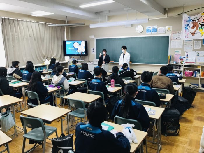 12/21厚別北中学校様_職業講話に参加させていただきました