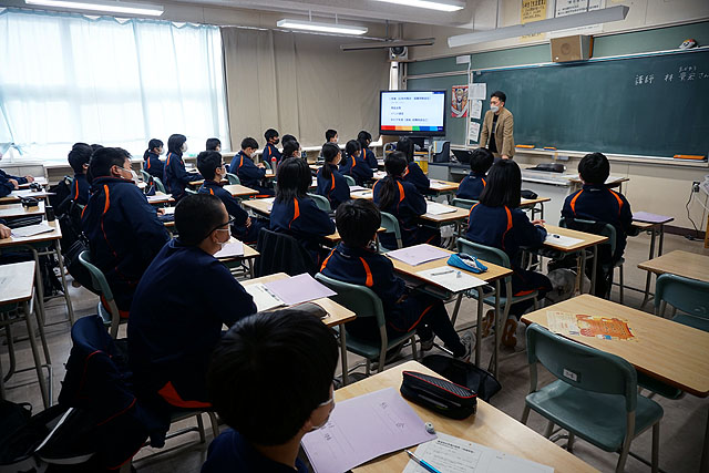 11/20琴似中学校_日曜参観にてお話しさせていただきました