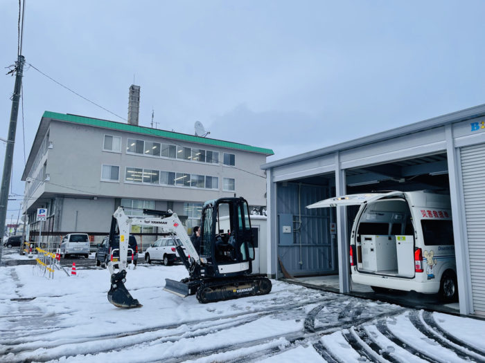 11/28名寄市役所にて「災害救援車」を見学いただきました