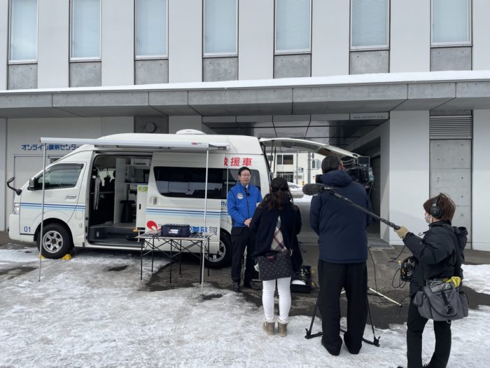 2/2「NHK　ほっとニュース北海道」にて”ナカジマ薬局 災害救援車”が紹介されました