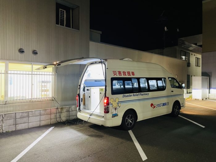 10/25 野幌店（江別市）にて「災害救援車」を使用した災害訓練を実施いたしました