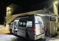 12/26西25条店（帯広市）にて「災害救援車」を使用した災害訓練を実施いたしました