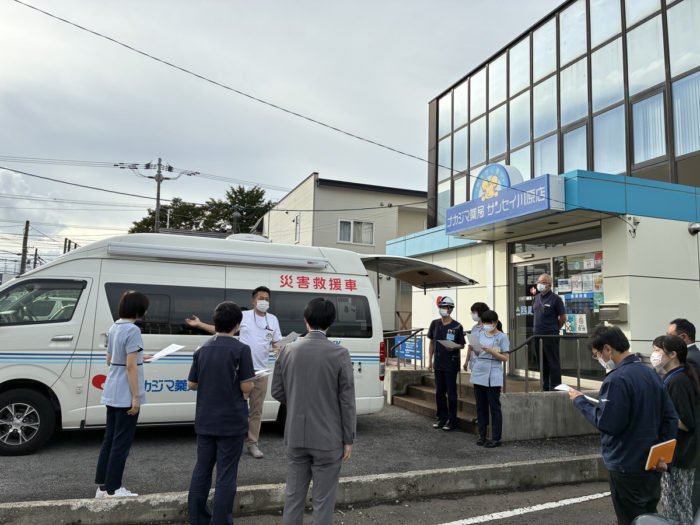 9/25災害訓練を実施_サンセイ川原店(函館市)