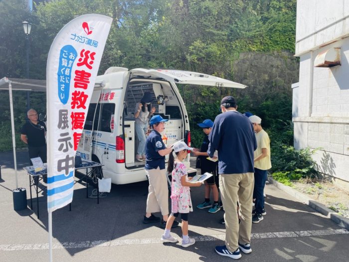 9/27”はこだて防災マルシェ2025”にて「災害救援車」を展示いたしました