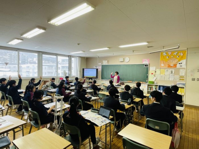 1/30伏見中学校（札幌市）_職業講話に参加いたしました