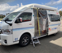 8/20新篠津健康まつりにて、災害救援車を活用した「調剤体験」を実施