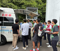 8/27 小樽市総合防災訓練にて“ナカジマ薬局 災害救援車”を展示いたしました
