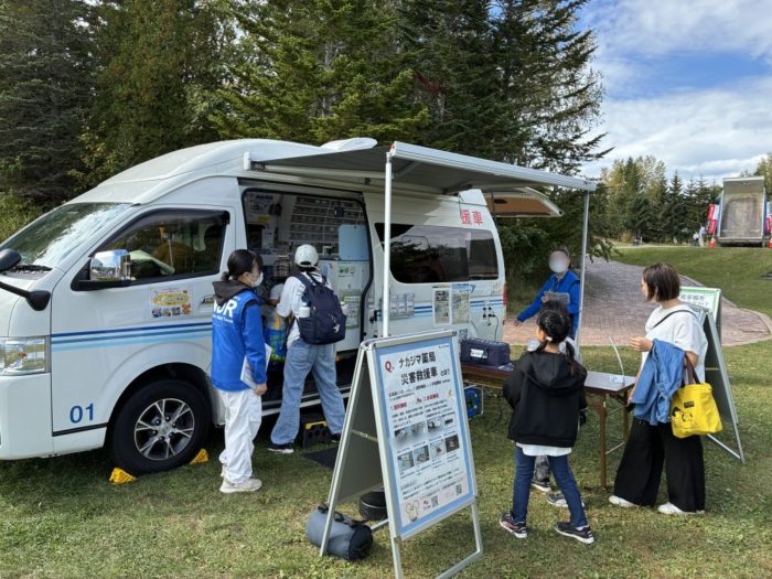 9/26-27 わくわくキッズフェスタ（滝野すずらん丘陵公園）にて「災害救援車」を展示しました