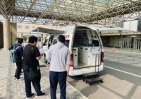 9/5「第８回北海道PhDLS in 函館」会場にて“ナカジマ薬局 災害救援車”を展示いたしました