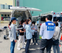 9/1北海道防災総合訓練にて北海道薬剤師会と協力し“ナカジマ薬局 災害救援車”を展示